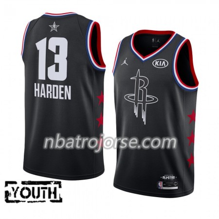 Barn Houston Rockets Tröja James Harden 13 2019 All-Star Jordan Brand Svart Swingman Barn Houston Rockets Tröja James Harden 13 2019 All-Star Jordan Brand Svart Swingman